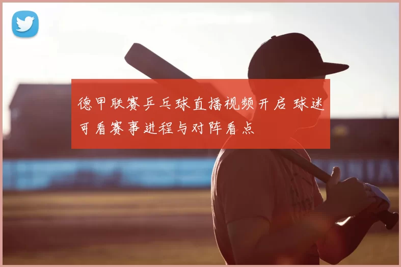 德甲联赛乒乓球直播视频开启 球迷可看赛事进程与对阵看点