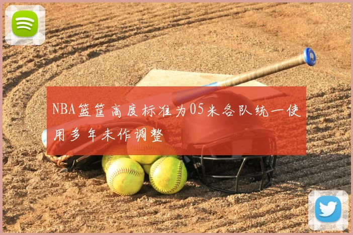 NBA篮筐高度标准为05米各队统一使用多年未作调整